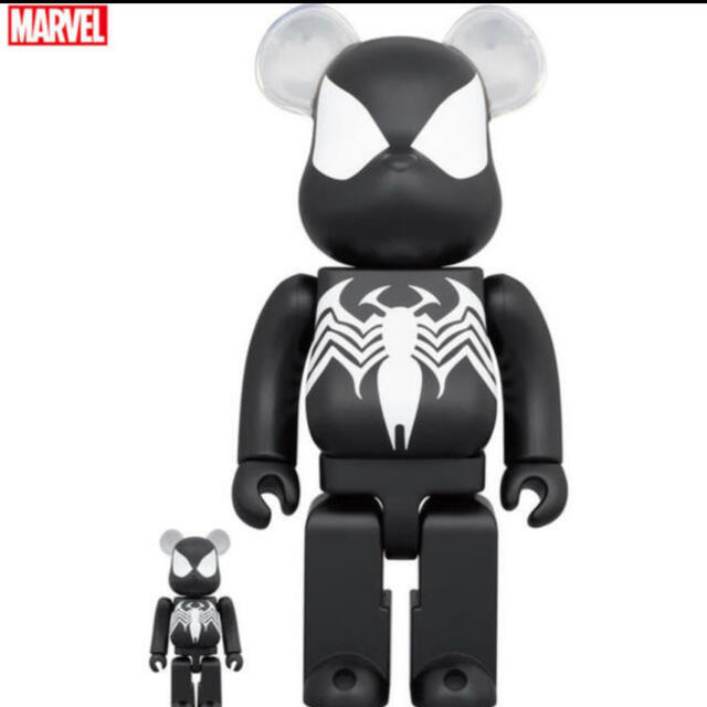 BE@RBRICK SPIDER-MAN BLACK 100％ & 400％