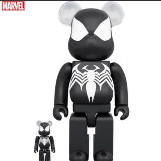 ベアブリック(BE@RBRICK)のBE@RBRICK SPIDER-MAN BLACK 100％ & 400％(フィギュア)