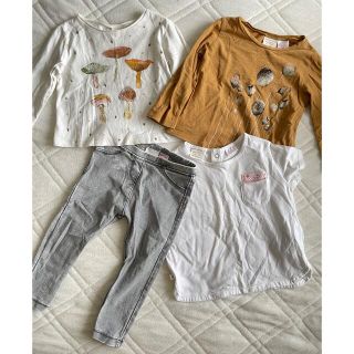 ザラキッズ(ZARA KIDS)の【着画あり】女の子　長袖　ロンティー　90cm　zara girl(Tシャツ/カットソー)