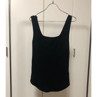 ブラックバイマウジー(BLACK by moussy)のblack by moussy  タンクトップ　フリーサイズ　ブラック(タンクトップ)