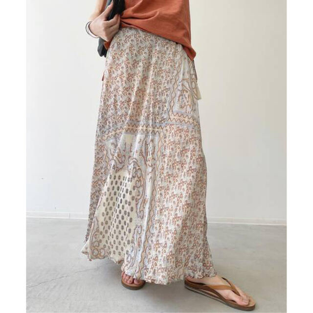 【BLUE BOHEME/ブルー ボヘム】Silk Long Skirt