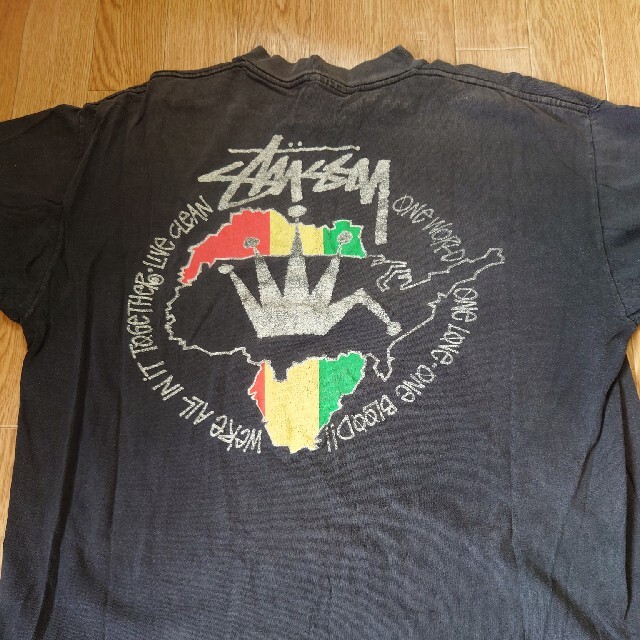 希少レア/90s】Stussy オールドステューシー クラウンロゴTシャツ-