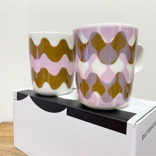 マリメッコ(marimekko)のmarimekko マリメッコ　Lokki Pergola マグカップセット(グラス/カップ)