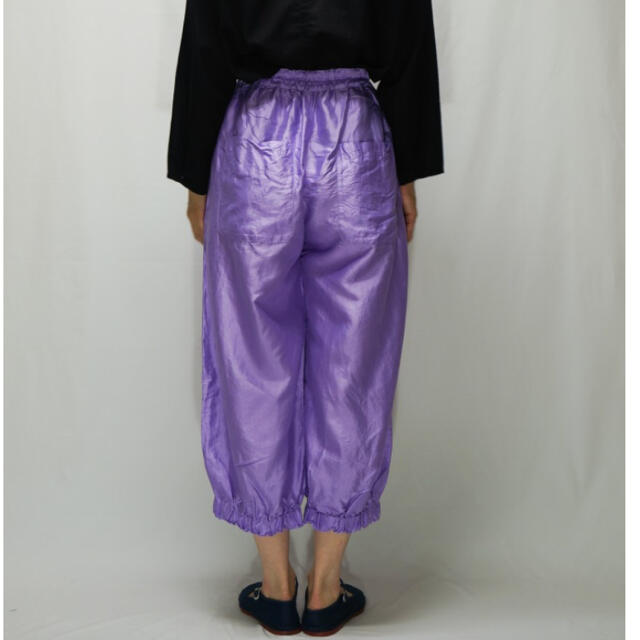 iroiro群青 タイシルクパンツ 新品 パープル gil-greenhouse.co.il