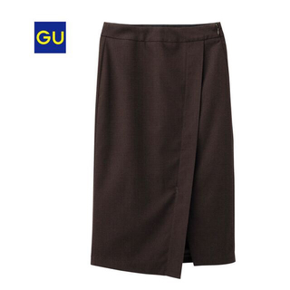 ジーユー(GU)の【未使用】ラップスカート　S   膝下丈　GU(ひざ丈スカート)