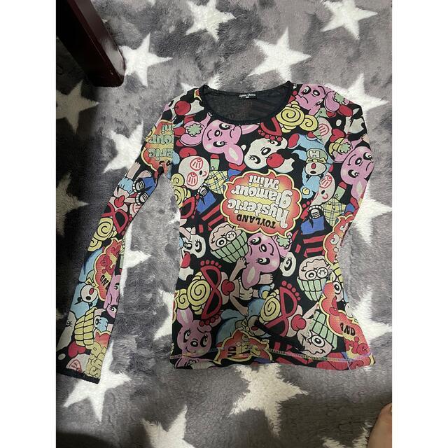 HYSTERIC MINI(ヒステリックミニ)の【ヒスミニ】140cm 総柄ロングTシャツ キッズ/ベビー/マタニティのキッズ服女の子用(90cm~)(Tシャツ/カットソー)の商品写真