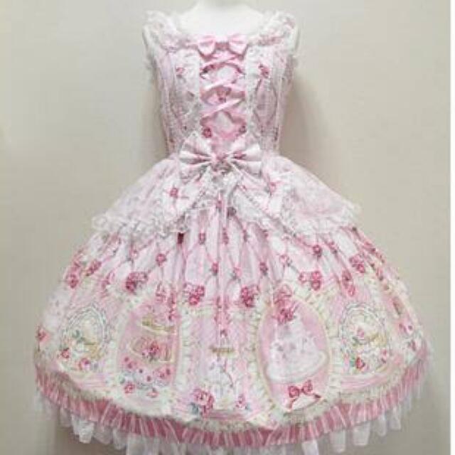 Angelic prettyサ ロンドテローズ JSK ボンネット ロリィタ - ひざ丈