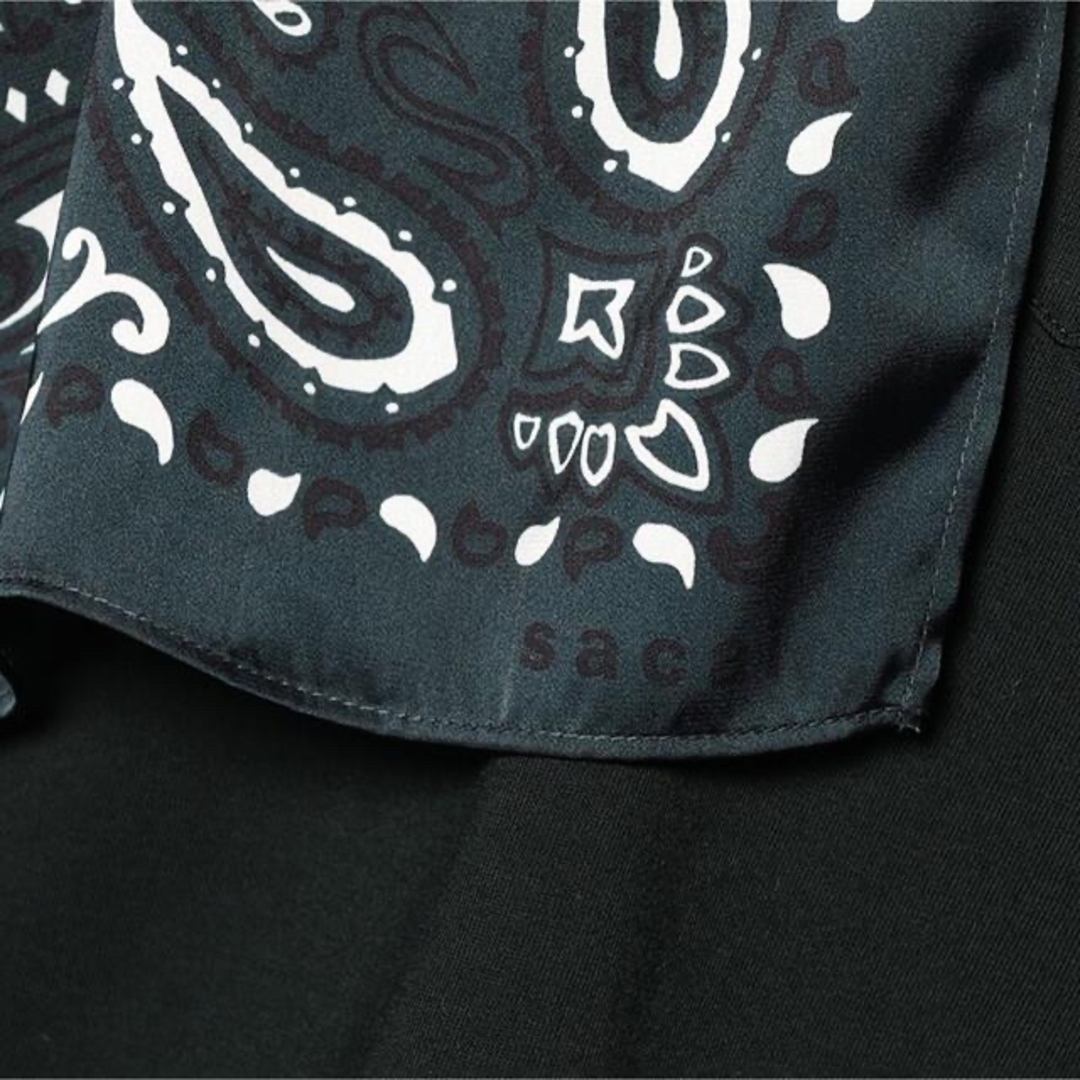 sacai - sacai bandana print t-shirt バンダナ Tシャツの通販 by