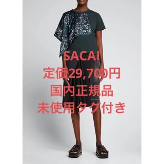 サカイ(sacai)のsacai bandana print t-shirt バンダナ Tシャツ(Tシャツ(半袖/袖なし))