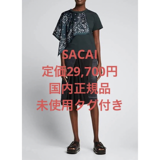 サカイ(sacai)のsacai bandana print t-shirt バンダナ Tシャツ(Tシャツ(半袖/袖なし))