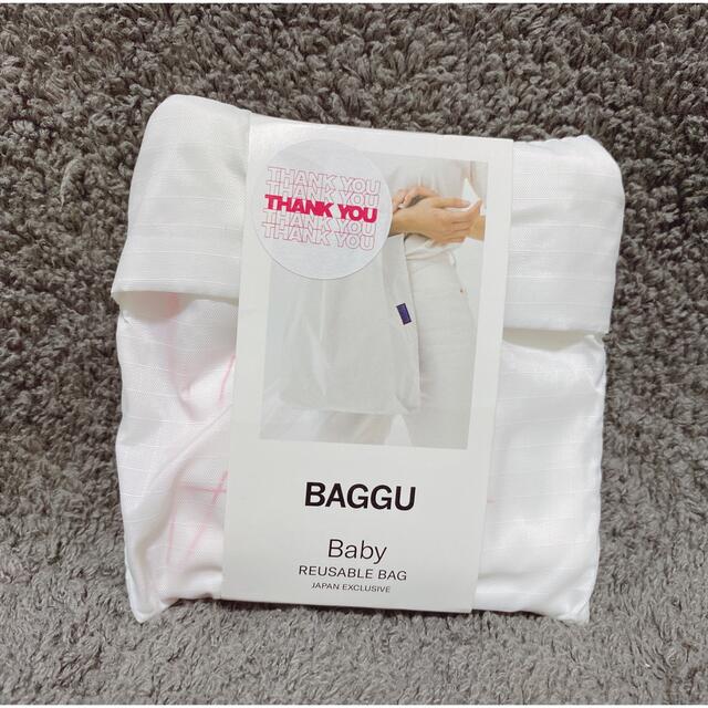 BAGGU(バグゥ)のBAGGU エコバッグ　thank you ホワイト レディースのバッグ(エコバッグ)の商品写真
