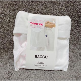 バグゥ(BAGGU)のBAGGU エコバッグ　thank you ホワイト(エコバッグ)