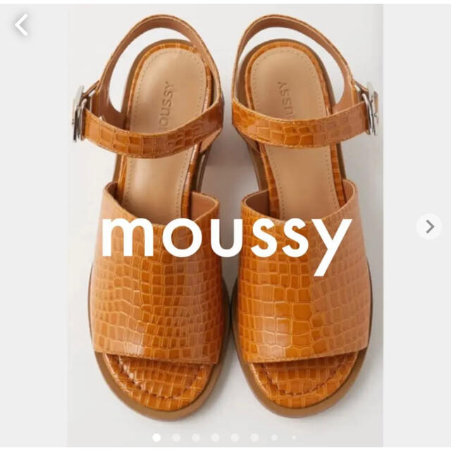 MOUSSY EMBOSSED STRAP サンダル靴/シューズ