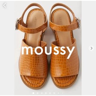 マウジー(moussy)の定価¥11,880【moussy】MサイズEMBOSSED STRAP サンダル(サンダル)