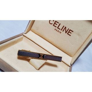 セリーヌ(celine)の正規 レア セリーヌ クラシック マカダム エンブレムロゴ コンビ ネクタイピン(ネクタイピン)