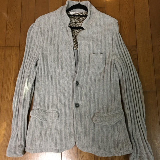 ZARA(ザラ)のZARA MAN グレーニットカーディガン Lサイズ メンズのトップス(カーディガン)の商品写真