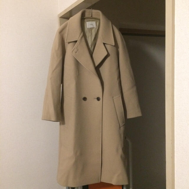 IENA(イエナ)のIENAスパニッシュウールフォルムコート レディースのジャケット/アウター(チェスターコート)の商品写真
