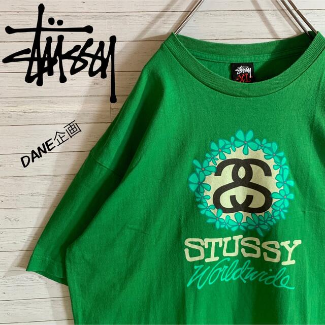 STUSSY】ステューシー 希少デザイン センターデカロゴ Tシャツ - T ...