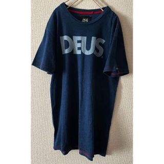 デウスエクスマキナ(Deus ex Machina)のDEUS ビックプリントロゴTシャツ 赤ステッチ(Tシャツ/カットソー(半袖/袖なし))