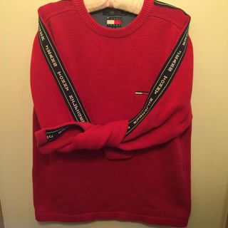 トミーヒルフィガー(TOMMY HILFIGER)の【madomi様専用】超美品 TOMMY HIFIGER ニット 赤 (ニット/セーター)