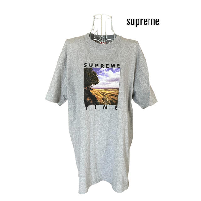 シュプリーム supreme Tシャツ トップス グレー