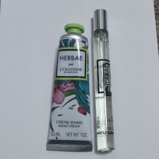 ロクシタン(L'OCCITANE)のセット★ロクシタン エルバヴェール オードパルファム 10ml ＆ハンドクリーム(香水(女性用))