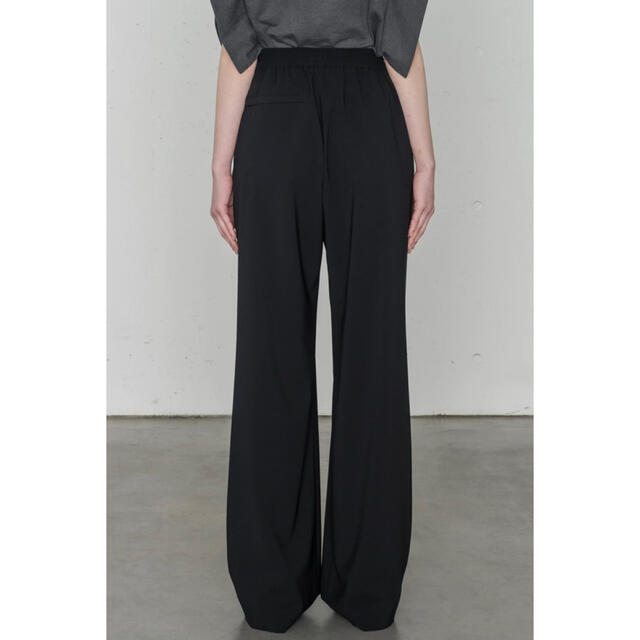 HYKE ハイク/STRETCH WIDE LEG PANTS/黒 サイズ２ お手ごろ価格 9751円引き