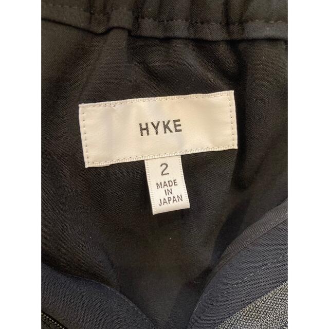 HYKE(ハイク)のHYKE ハイク/STRETCH WIDE LEG PANTS/黒　サイズ２ レディースのパンツ(カジュアルパンツ)の商品写真