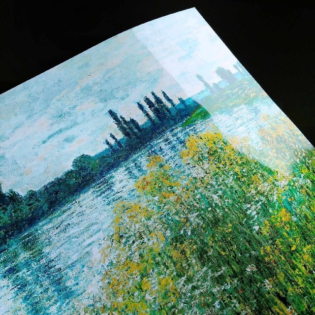 クロード・モネ『セーヌ川のほとり、ヴェトイユ』絵画 アート 光沢