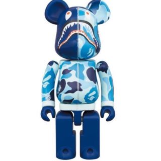 ベアブリック(BE@RBRICK)の超合金 BE@RBRICK BAPE ABC CAMO SHARK BLUE(フィギュア)