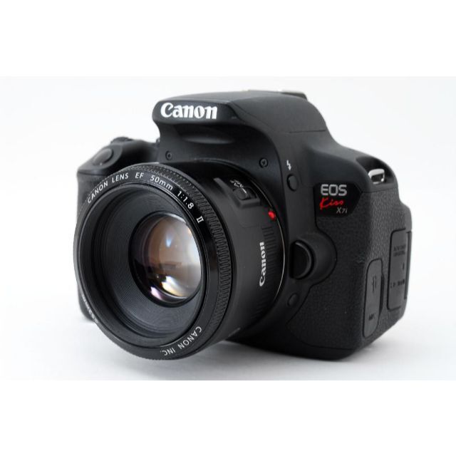 Canon(キヤノン)のキャノン Canon kiss x7i標準&望遠&単焦点　トリプルレンズセット スマホ/家電/カメラのカメラ(デジタル一眼)の商品写真
