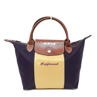 ロンシャン(LONGCHAMP)のロンシャン ハンドバッグ レザー×ナイロン(ハンドバッグ)