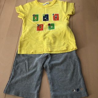 ファミリア(familiar)の専用！100センチファミリア上下夏物セット(Tシャツ/カットソー)