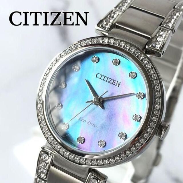 CITIZEN(シチズン)のクリスタル★シチズン エコドライブ ソーラー 腕時計 CITIZEN レディース レディースのファッション小物(腕時計)の商品写真