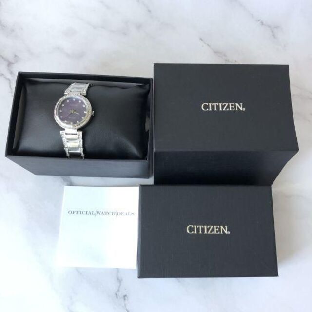 CITIZEN(シチズン)のクリスタル★シチズン エコドライブ ソーラー 腕時計 CITIZEN レディース レディースのファッション小物(腕時計)の商品写真