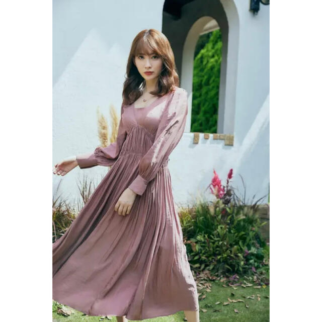 Herlipto Side Bow Vintage Twill Dress