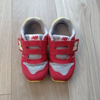 ニューバランス(New Balance)のニューバランス　スニーカー　15,5cm　レッド✕イエロー(スニーカー)