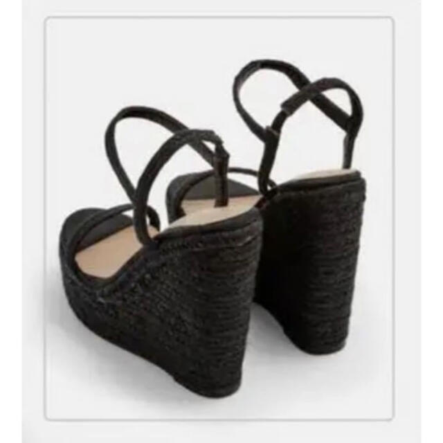 新品未使用・黒サンダル レディースの靴/シューズ(サンダル)の商品写真