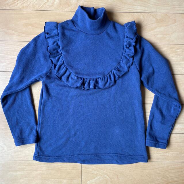 Amber(アンバー)のAmber カットソー　ブルー　韓国13サイズ キッズ/ベビー/マタニティのキッズ服女の子用(90cm~)(Tシャツ/カットソー)の商品写真