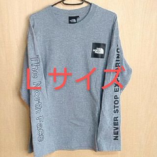 ザノースフェイス(THE NORTH FACE)のノースフェイス Ｌサイズ グレー 長袖 ボックスロゴ ロングTシャツ(Tシャツ/カットソー(七分/長袖))