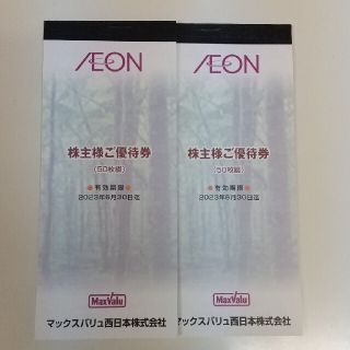 イオン(AEON)の・マックスバリュ イオン 株主優待割引券 10,000円ぶん(ショッピング)