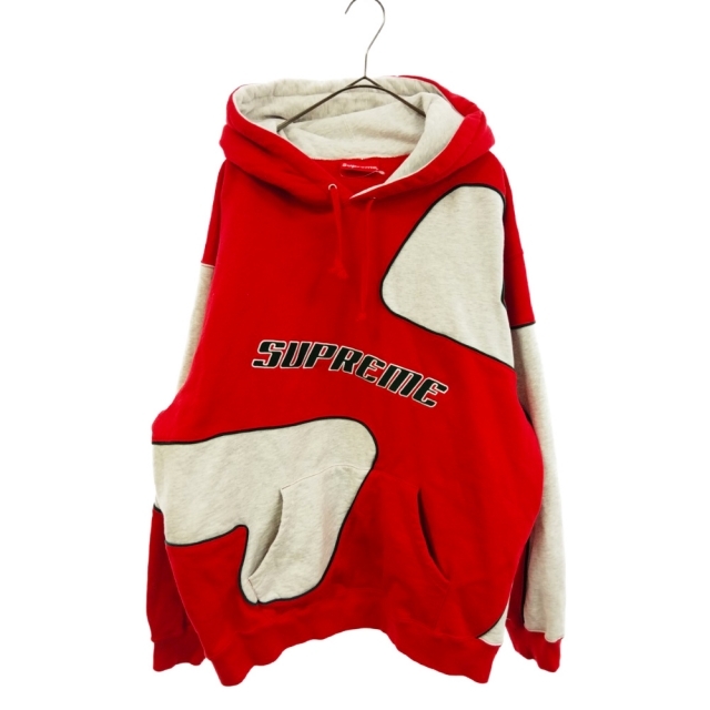 SUPREME シュプリーム 20AW Big S Hooded Sweatshirt ビッグエス プルオーバーパーカー レッド/グレー フーディー