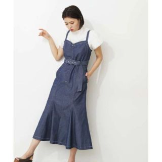 ジルバイジルスチュアート(JILL by JILLSTUART)のマーメイドデニム　インディゴ　S(ロングワンピース/マキシワンピース)