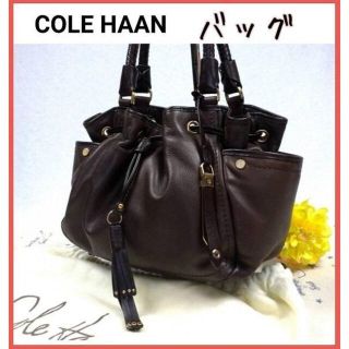 コールハーン(Cole Haan)の【美品】✨コールハーン　レザー　ハンドバッグ　タッセル　G金具(ハンドバッグ)