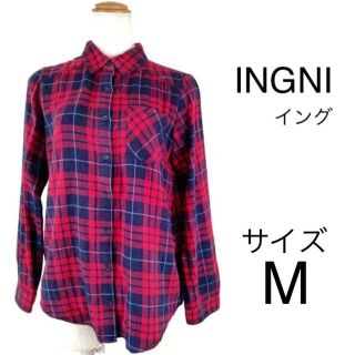 イング(INGNI)のINGNI　イング　 レディース サイズM レッドチェック チェックシャツ(シャツ/ブラウス(長袖/七分))