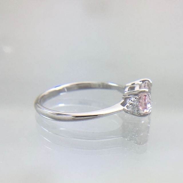 新品 モルガナイト ダイヤ リング 1.19ct Pt950 レディースのアクセサリー(リング(指輪))の商品写真