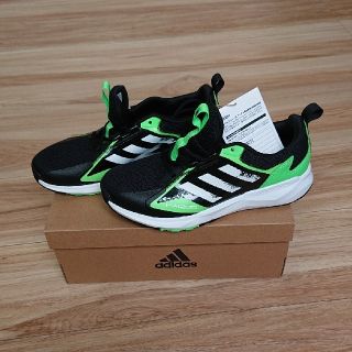 アディダス(adidas)の新品 アディダス 靴 23センチ 黒 緑(スニーカー)