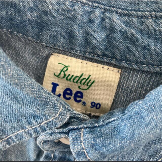 Buddy Lee(バディーリー)の【美品】Buddy Lee  デニムシャツ　90 男女 キッズ/ベビー/マタニティのベビー服(~85cm)(シャツ/カットソー)の商品写真