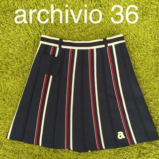 アルチビオ(archivio)のアルチビオ レディースゴルフウェアスカート ニットネイビー系36(ウエア)