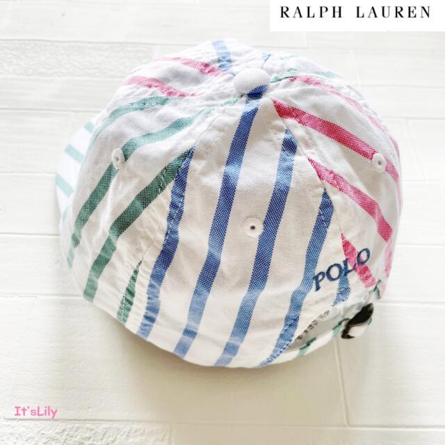 Ralph Lauren(ラルフローレン)の2-4歳 新作　ラルフローレン　キャップ　オックスフォード　マルチカラー キッズ/ベビー/マタニティのこども用ファッション小物(帽子)の商品写真